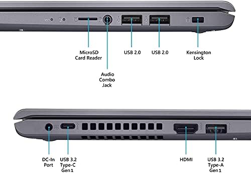 Asus vivobook 15.6 '' מסך מגע דק וקל מחשב נייד | Intel I3-1115G4, Full HD, טביעת אצבע, עם כבל HDMI, Windows